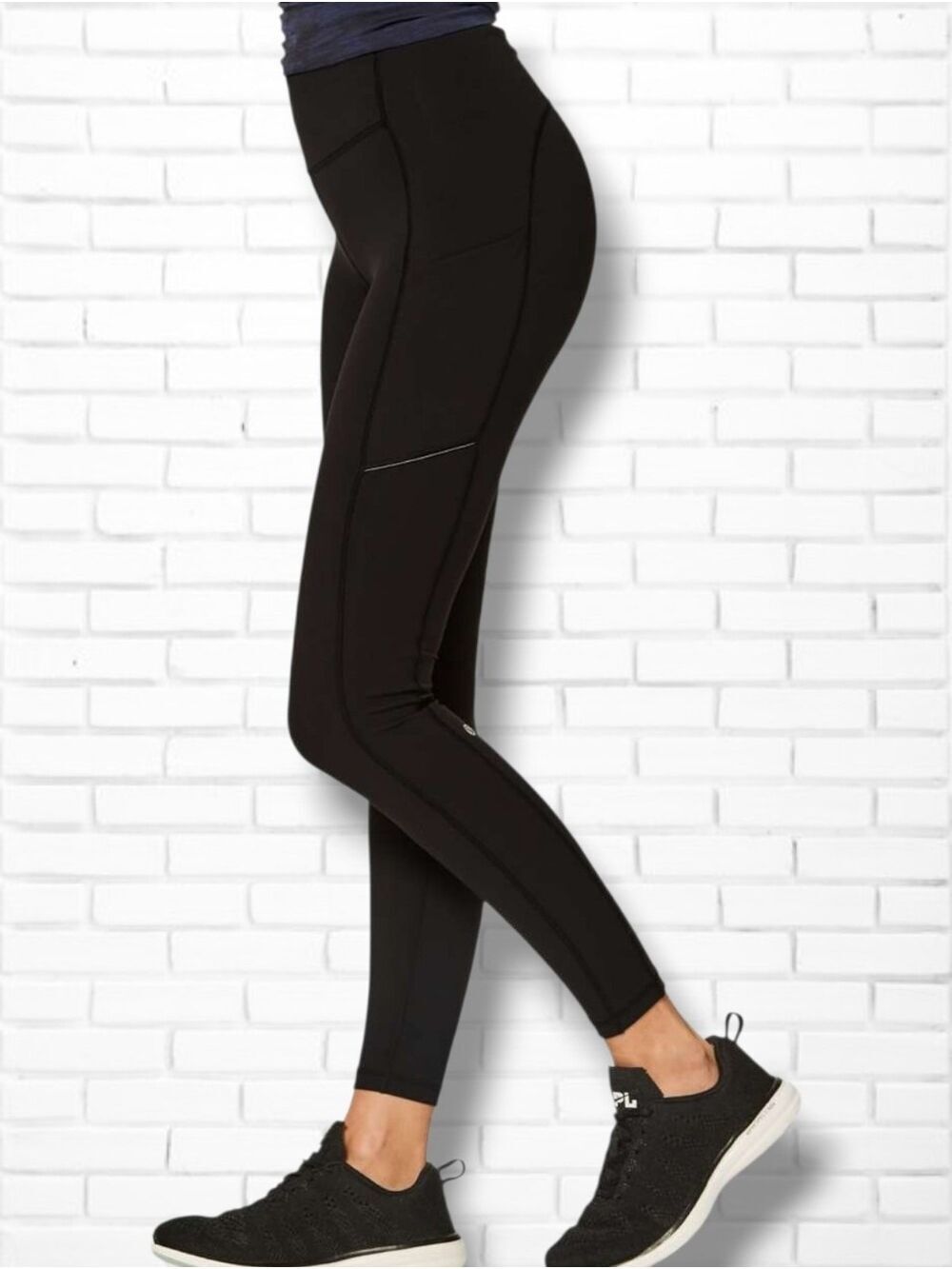 Lululemon Black Speed Up Tight Full-On Luxtreme Brushed 28" Size 4